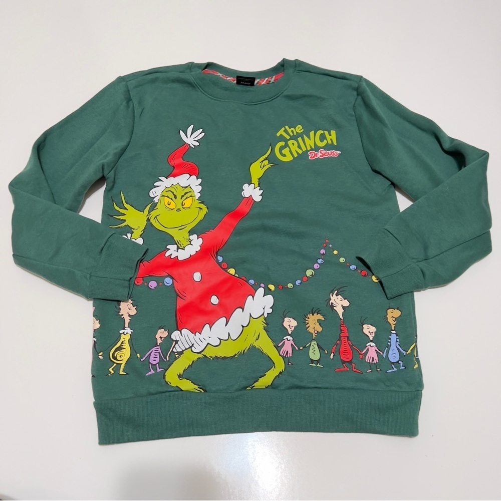 NWOT Dr. Seuss Kid The Grinch Graphic Sweatshirt- XL